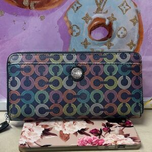 Coach Multicolor Canvas Wallet